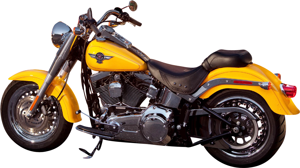 Free Png Harley Davidson Yellow Motorcycle Bike Png - Harley Davidson Yellow Bike (850x501), Png Download