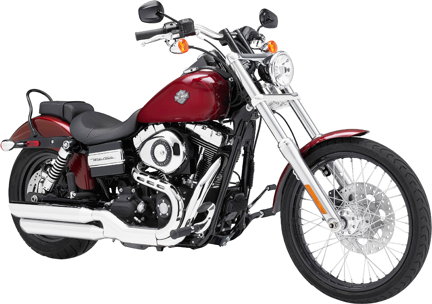 Harley Davidson Png Image - Harley Davidson Wide Glide 2010 (1474x1090), Png Download