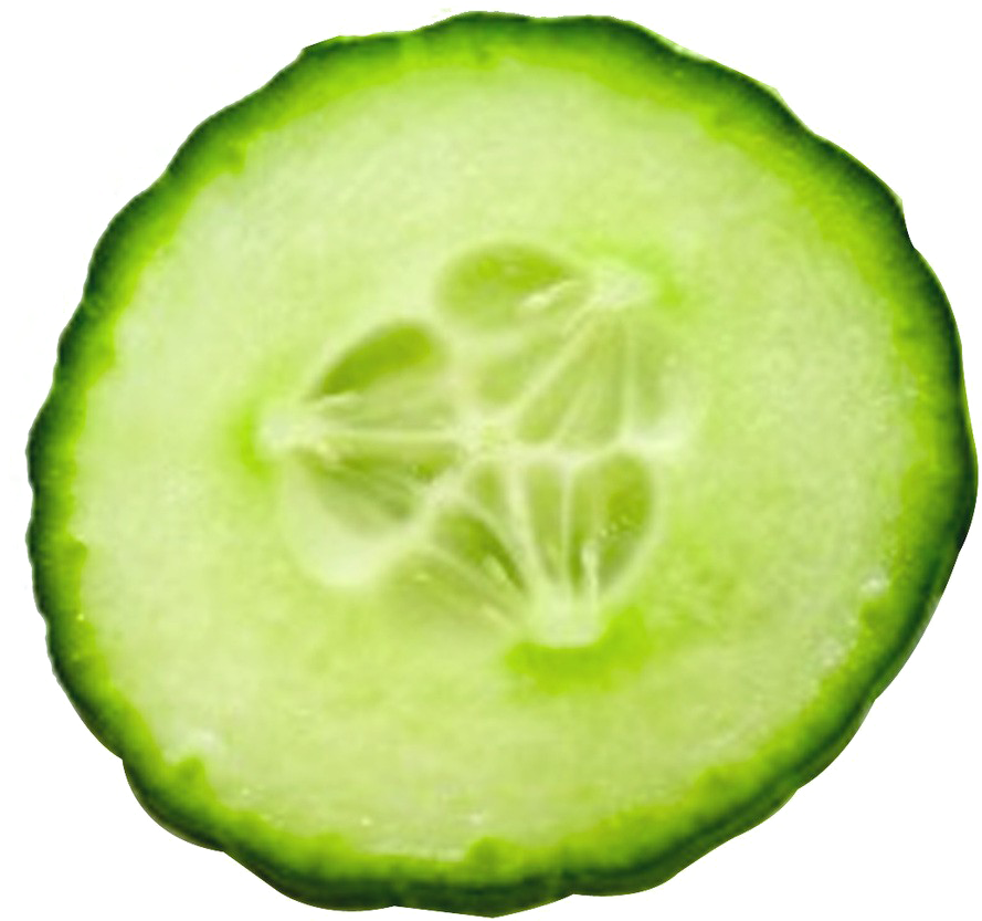Sliced Cucumber Png Photo - Cucumber Png (1000x878), Png Download