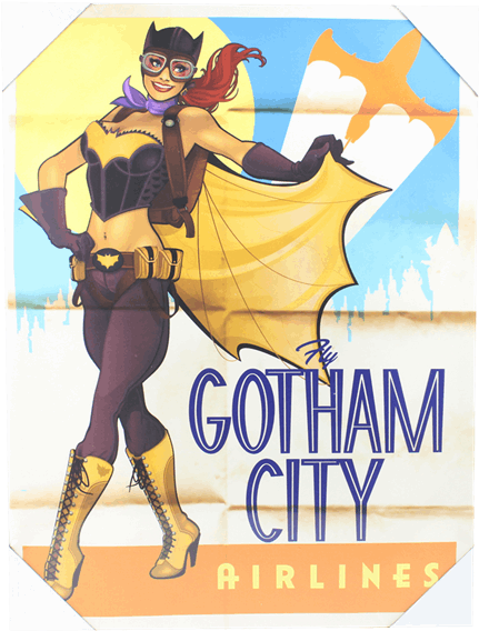 Dc Bombshells Batgirl (600x600), Png Download