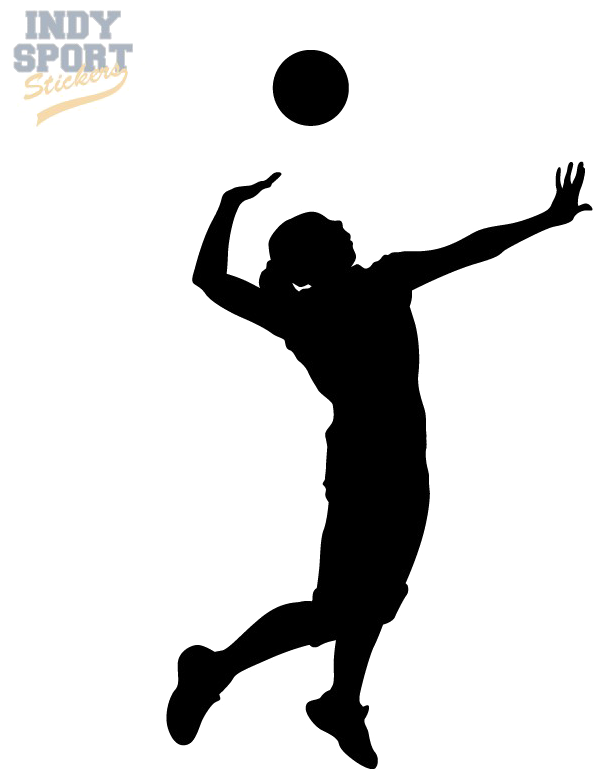 Volleyball Player Png Image - Girl Volleyball Silhouette (800x800), Png Download