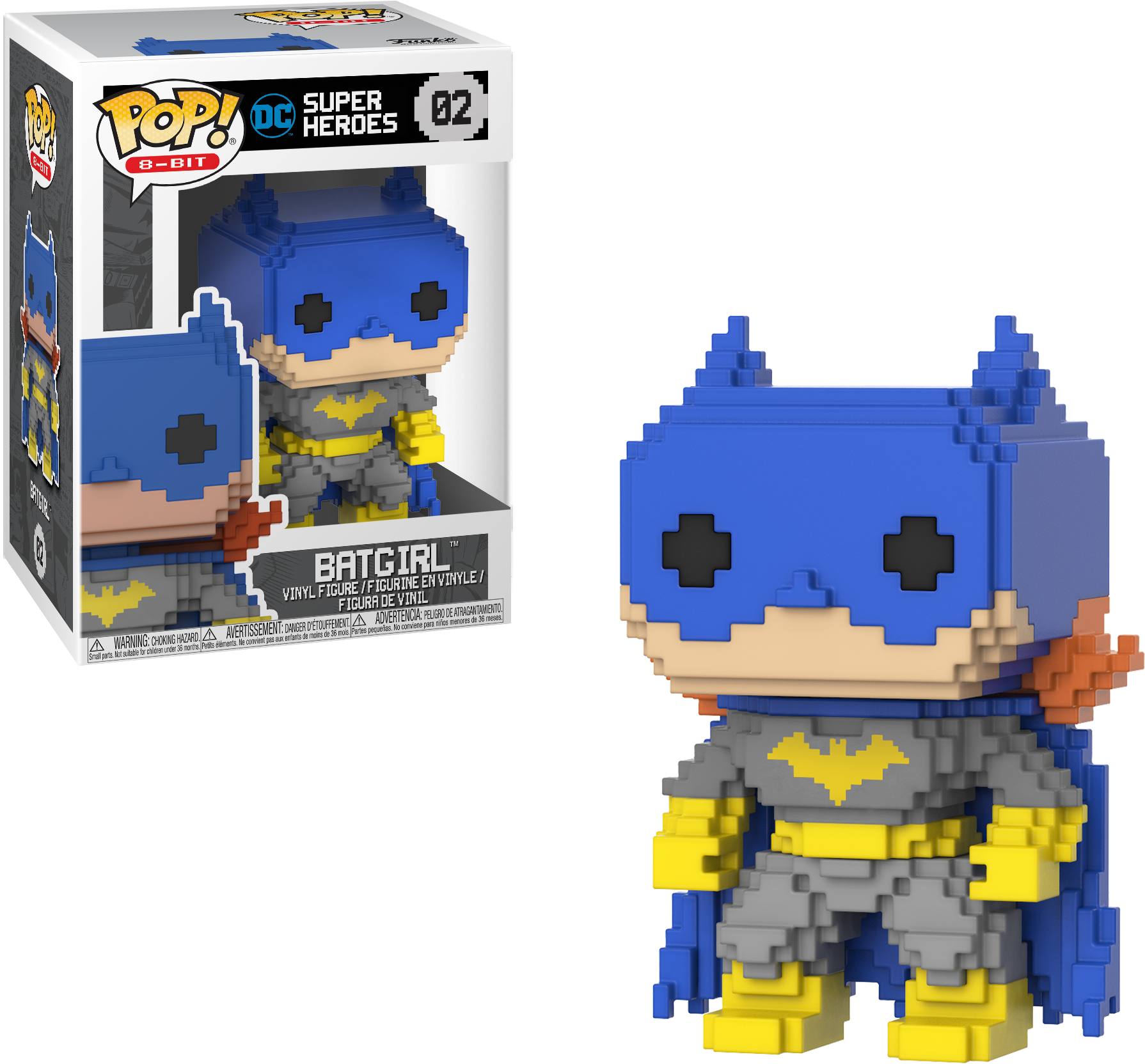 Dc Classic Batgirl - Batgirl 8 Bit Funko Pop (2000x2000), Png Download