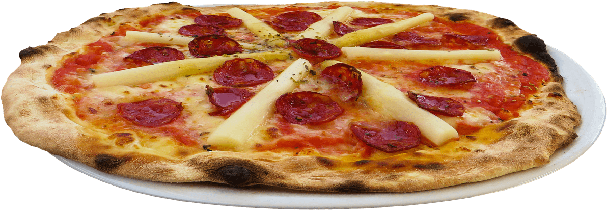Pizza Pepperoni And Cheese - Пицца Рецепт Теста Тонкого (400x400), Png Download