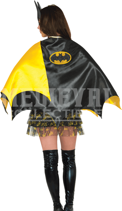 Adult Deluxe Satin Batgirl Cape - Women's Deluxe Batgirl Cape (850x850), Png Download