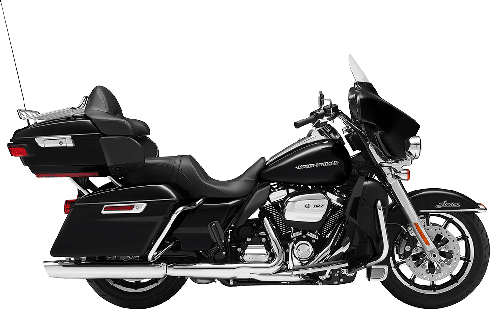 2018 Harley Davidson ® Harley Davidson® Ultra Limited - 2017 Ultra Classic Black (1000x631), Png Download