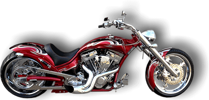 Custom Motorcycle Png - Harley Davidson Custom Png (713x367), Png Download