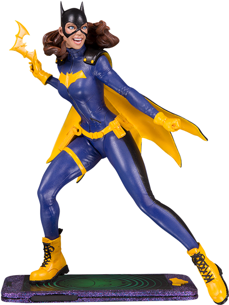 Batgirl Statue - Dc Collectibles Batgirl (480x623), Png Download