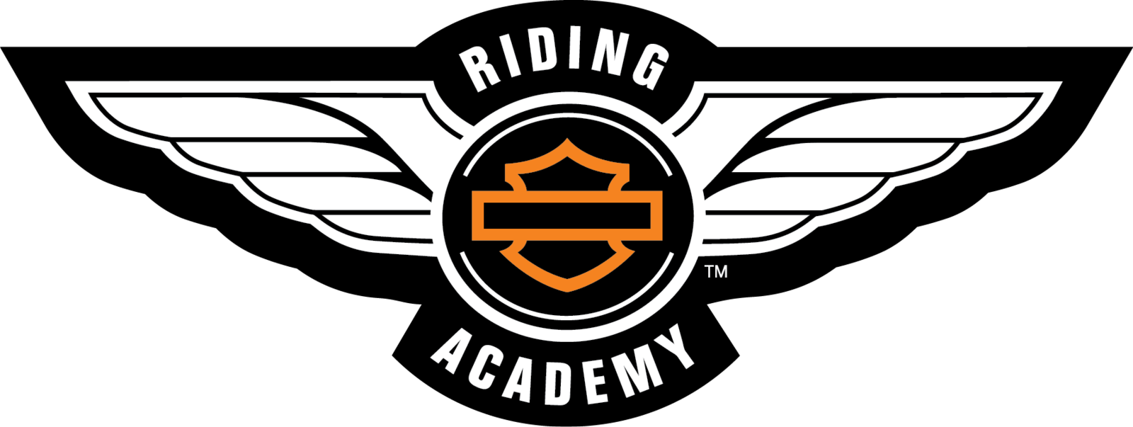 Harley Davidson Logo Riding Academy Png - Harley Davidson Riding Academy Logo (1600x603), Png Download