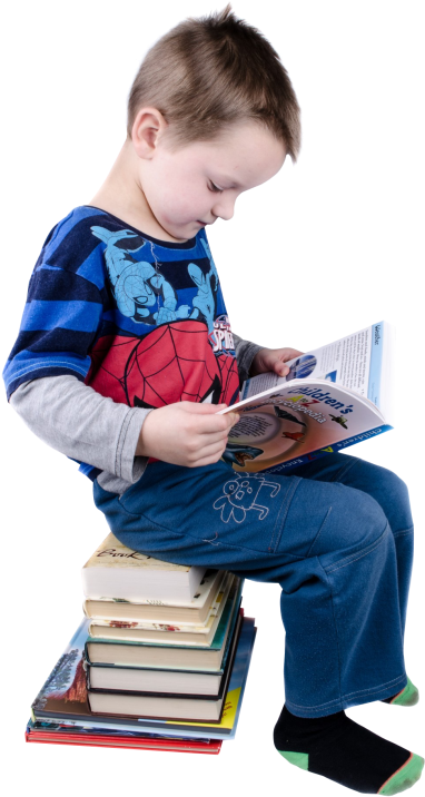 Download Boy Reading Books Png Image - Reading Books Png (500x755), Png Download