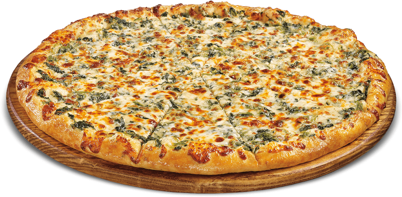 Spinach Alfredo Pizza - Lazania Pizza Png (1538x776), Png Download