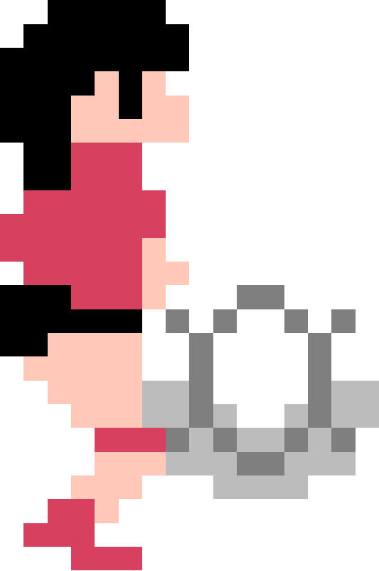 Volleyball Player Sprite Nes - Thumbnail (533x801), Png Download