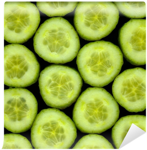 Cucumber Slices Wall Mural • Pixers® • We Live To Change - Kuaiqubaojieyunyadongyiyuan Station (400x400), Png Download