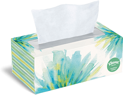 Kleenex® Soothing Lotion Moisturizing Facial Tissues - Kleenex Tissue Box (424x365), Png Download