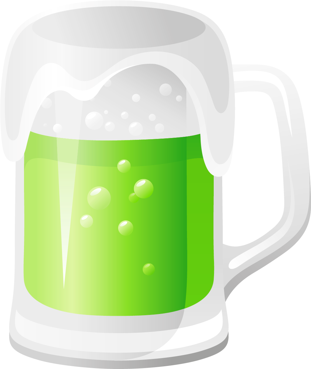 Beer Clipart High Resolution - Green Beer Png (1074x1245), Png Download