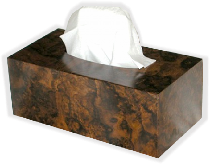 Tissue Cover American Walnut Burl Regular Rectangle - Tissue Paper (700x700), Png Download