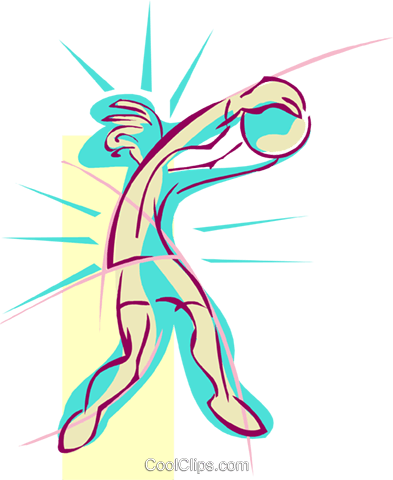 Volleyball Player Royalty Free Vector Clip Art Illustration - Illustration (393x480), Png Download