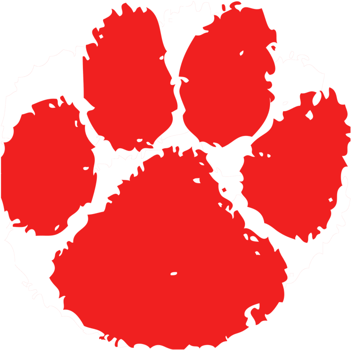 Red Tiger Print N - Powell High School Logo (530x528), Png Download