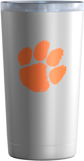Clemson Orange Paw Stainless - Clemson University (800x626), Png Download