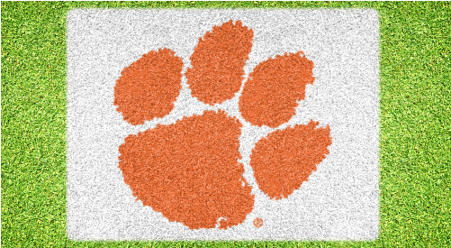 U-stencil Clemson Paw - Clemson Paw (500x500), Png Download