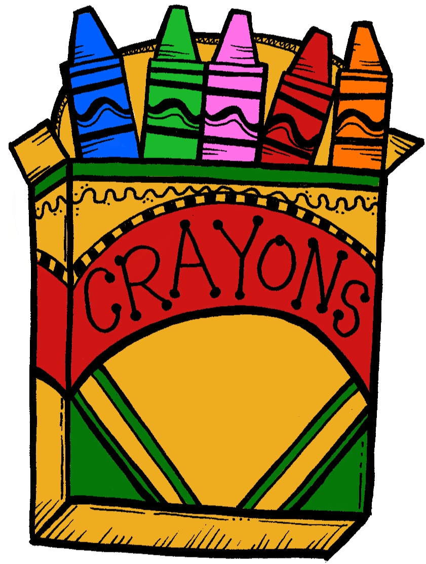 Kleenex Box Clipart - Crayons Clipart (862x1172), Png Download