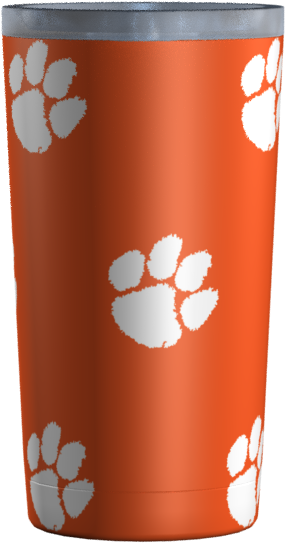 Clemson Paws All Over Orange - Clemson Tiger Paw (800x626), Png Download