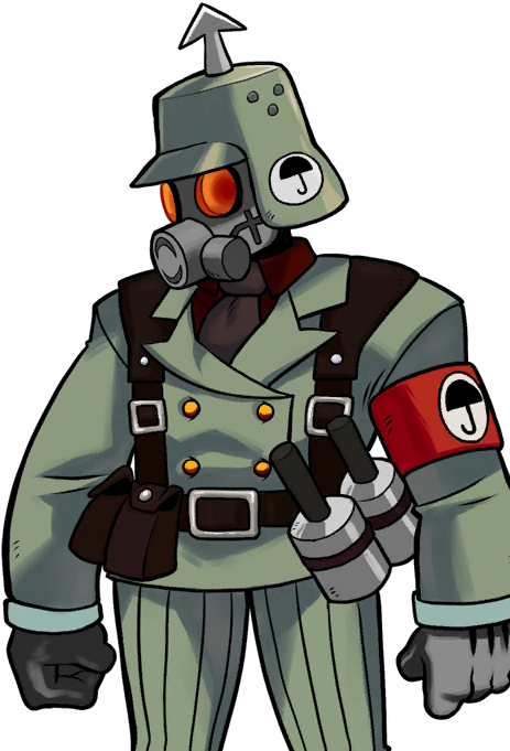 Why Is It A Upside-down Cross/sword And Not The Obvious - Black Egret Skullgirls (477x700), Png Download