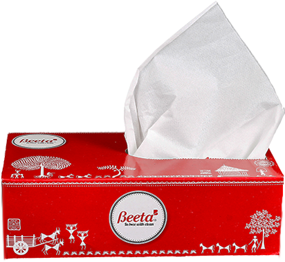 Premium Quality Tissues Stronger, Softer & Smoother - Paper Tissues (421x381), Png Download