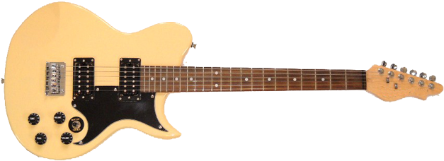 Oem Corbin Electric Guitar - Prs Mira Semi Hollow (650x252), Png Download