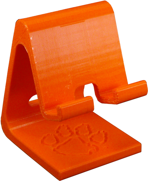 Clemson 3-d Printed Cellphone Charger Station - Clemson (505x600), Png Download