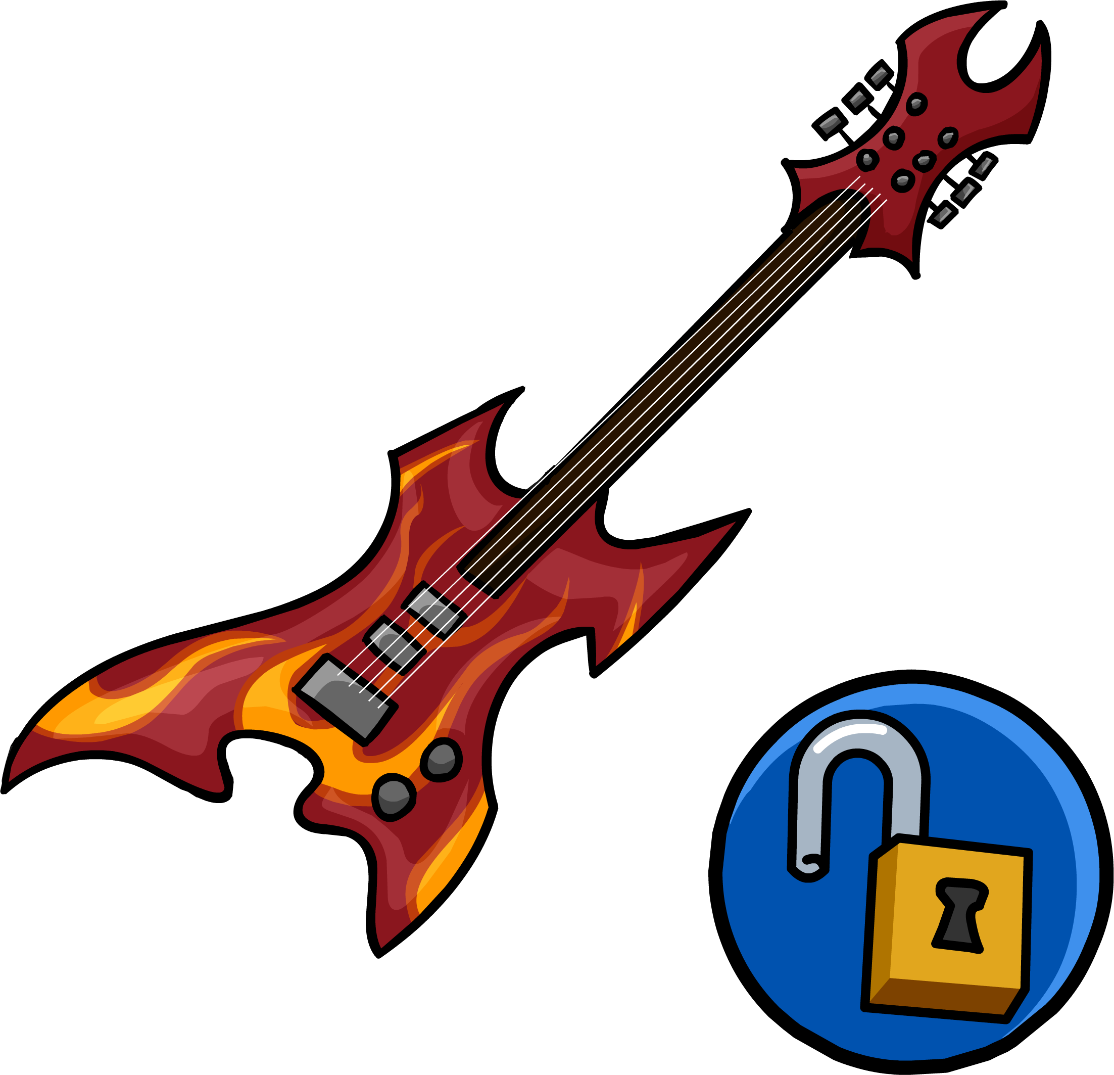 Hard Rock Guitar - Rock Guitar Png (2205x2127), Png Download