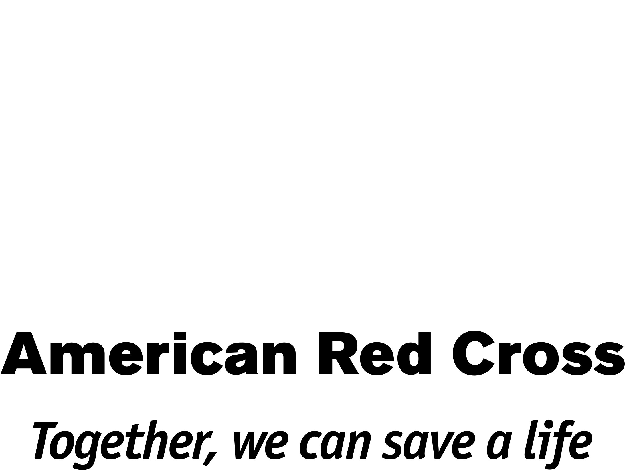American Red Cross Logo Black And White - American Red Cross (2400x2400), Png Download