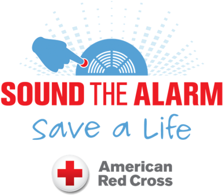 The American Red Cross Is Installing Free Smoke Alarms - Sound The Alarm Red Cross (550x489), Png Download