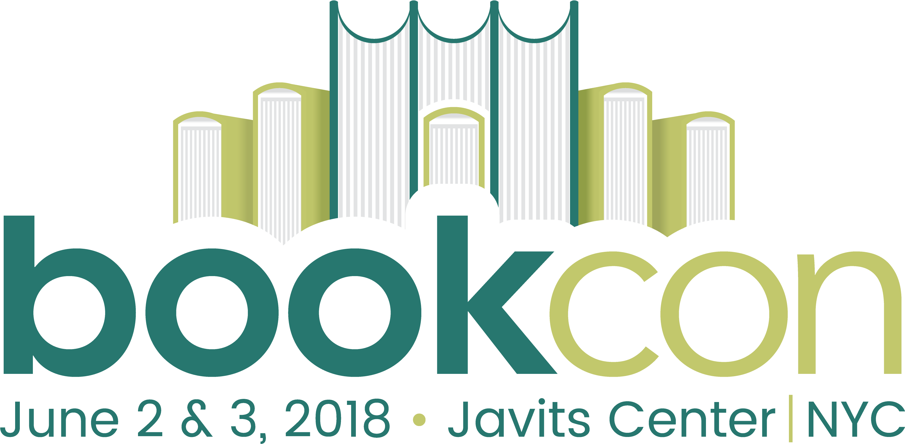 Download Bookcon Logo With Dates - Book Con (4000x1800), Png Download