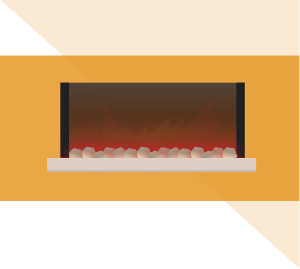 A Sleek Design Makes Hole In The Wall Fires Perfect - Enviro-flame (601x540), Png Download