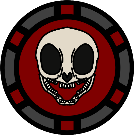 Poker Chip 1 - Skull (900x900), Png Download