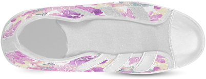 Watercolor Flower Pattern Velcro High Top Canvas Kid's - Ballet Flat (500x500), Png Download