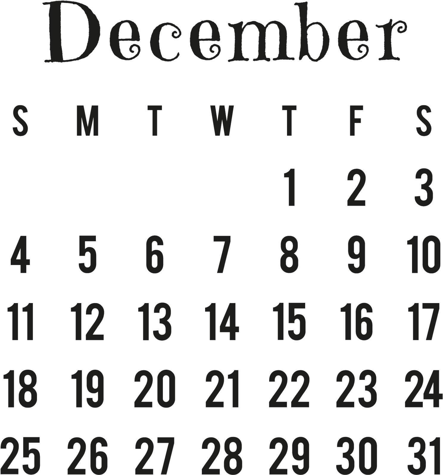 Png Calendar - December 2016 Calendar Png (2048x2048), Png Download