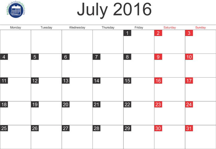 July 2016 Calendar Printable - Croatian Football Cup (700x485), Png Download