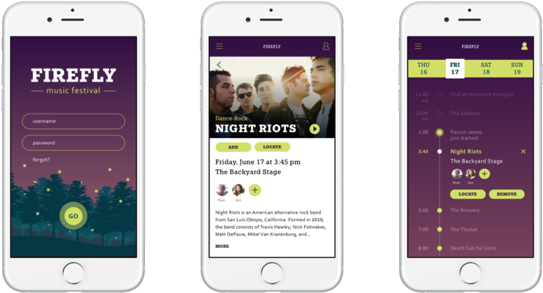 Firefly Event Screens - Iphone (1000x531), Png Download