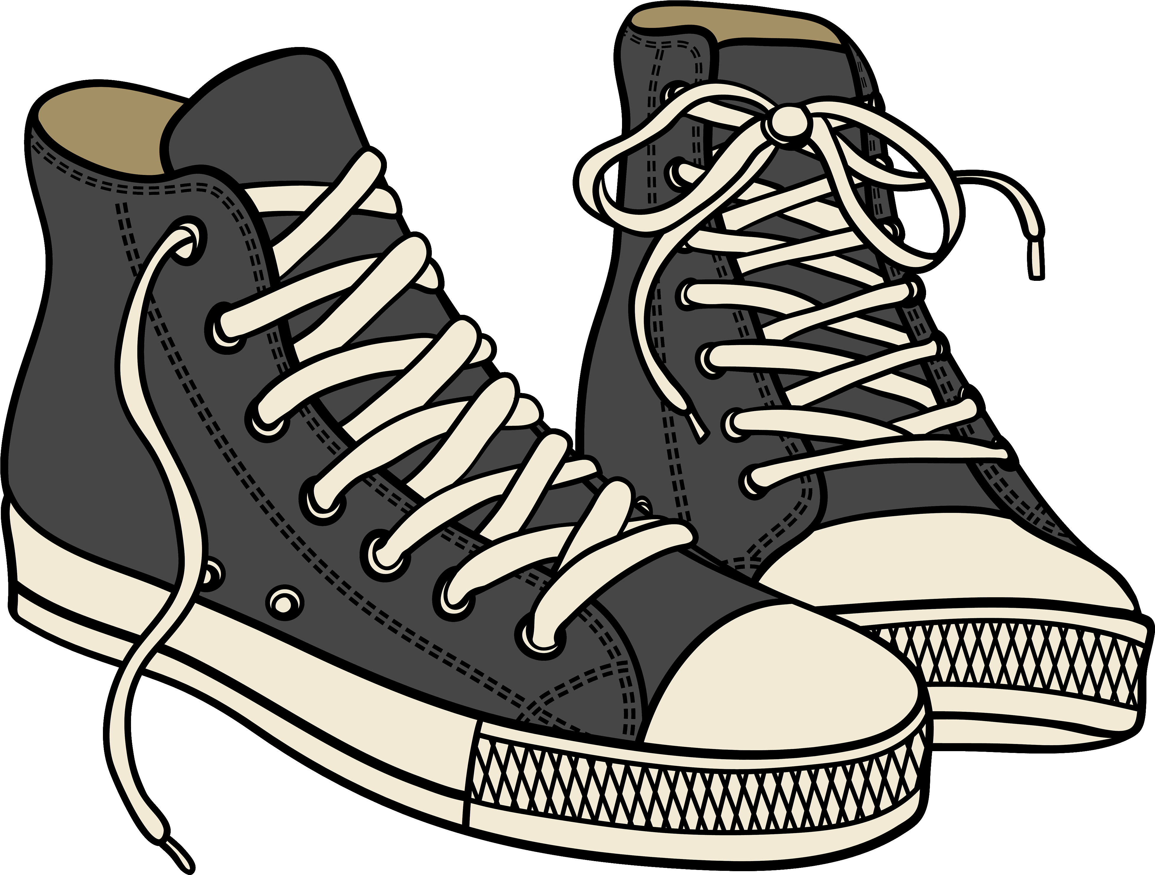 Sneaker Png Clipart - Clip Art Shoe Clipart (4000x3031), Png Download
