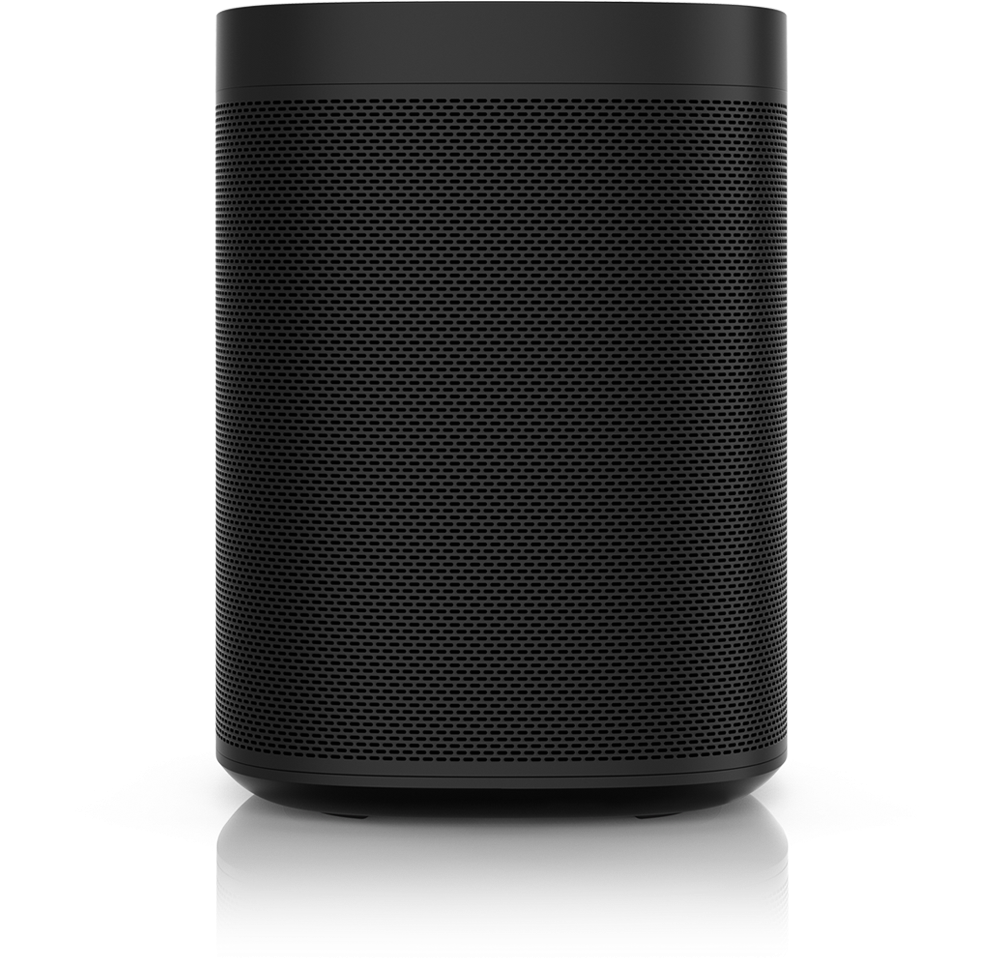 Sonos One Black Wireless Speaker Front - Sonos One Black (1000x1000), Png Download
