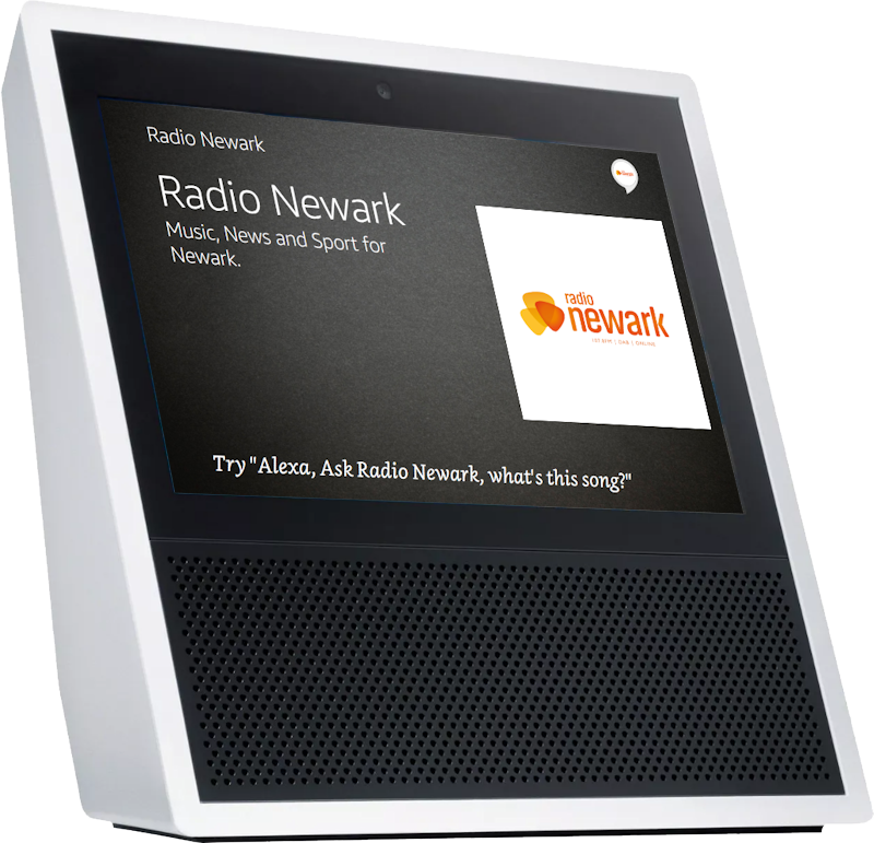 Amazon Echo Your Radio Station On Alexa - Amazon Echo Show Controller 7" - Bluetooth/wi-fi - (800x771), Png Download