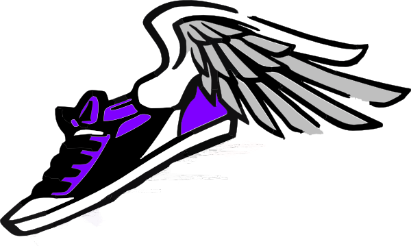28 Collection Of Running Shoe Clipart Png - Track Shoe Clipart (600x359), Png Download
