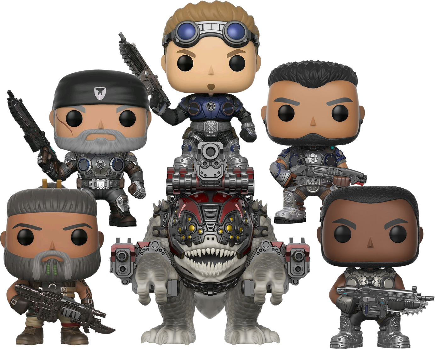 Gears Of War - Funkos Gears Of War (1382x1110), Png Download