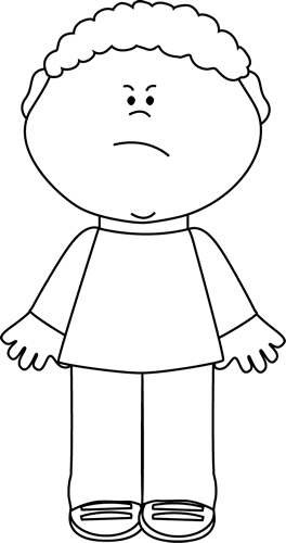 Black And White Angry Boy Lots Of Great Free Clipart - Scientist Clipart Black And White (264x500), Png Download