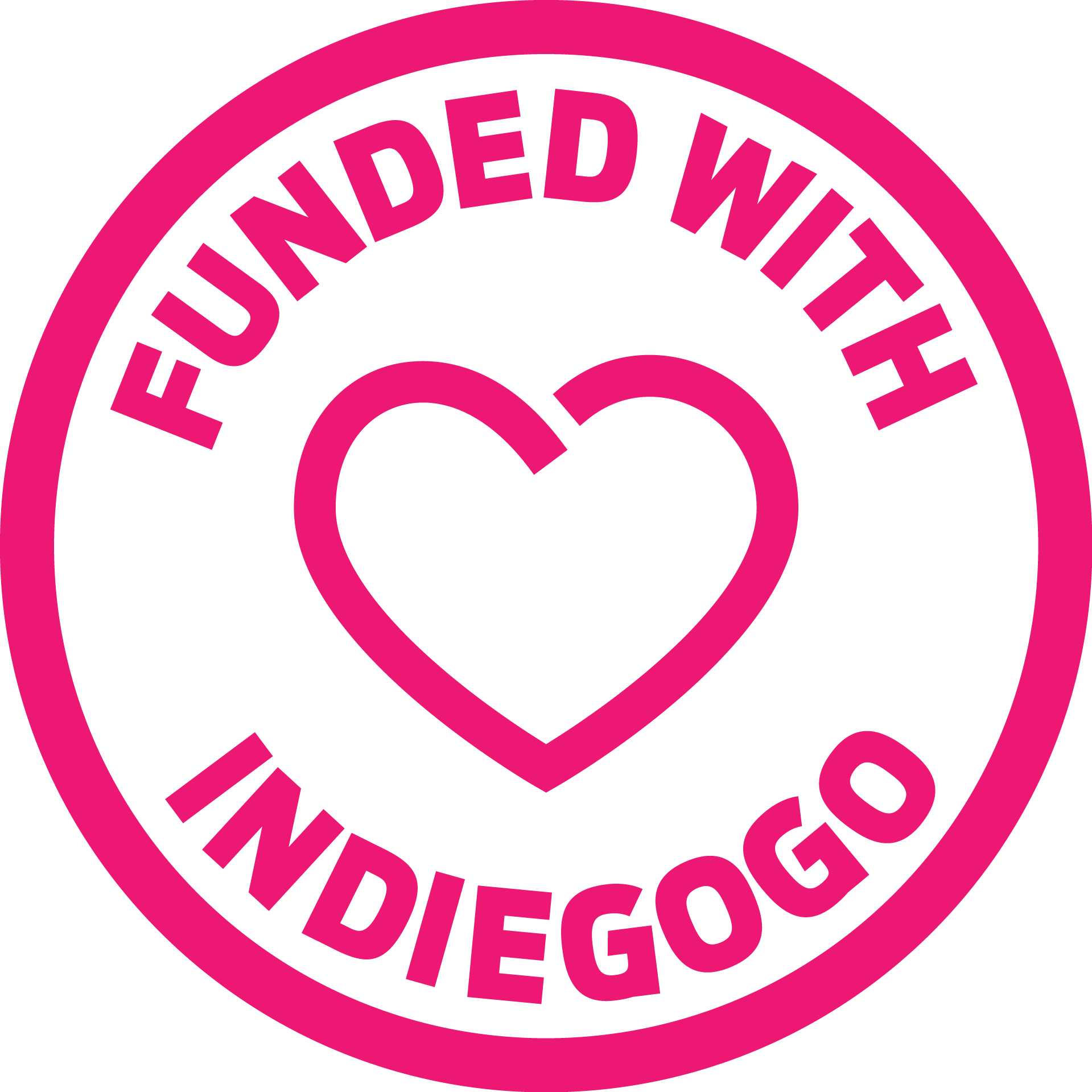 Igg Fundedwithbadges Gogentaoutlined Rgb Rugullible - Funded By Indiegogo Png (1919x1919), Png Download