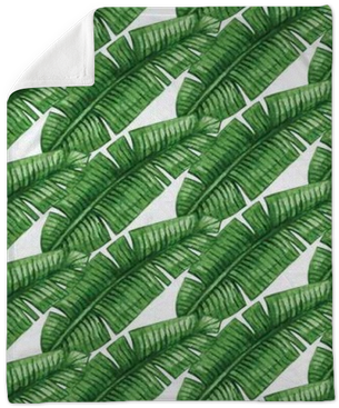 Watercolor Tropical Palm Leaves Seamless Pattern - Illustration (400x400), Png Download