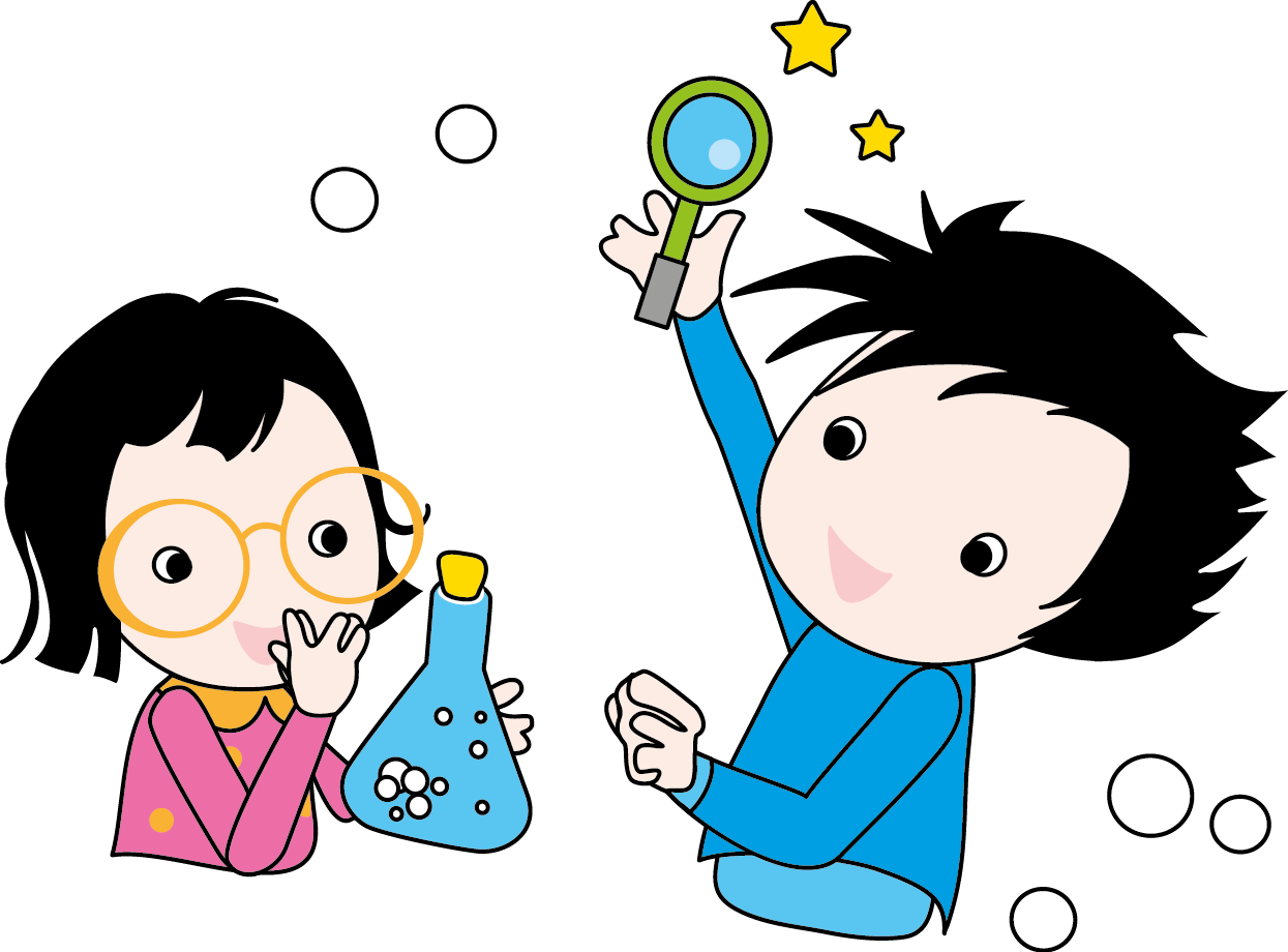 Mad Scientist Cute Digital Clipart - Cartoon Science Kids (1245x920), Png Download