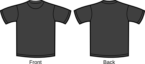 How To Set Use Blank Grey T-shirt Clipart (600x266), Png Download