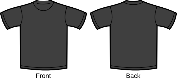 gray t shirt clipart